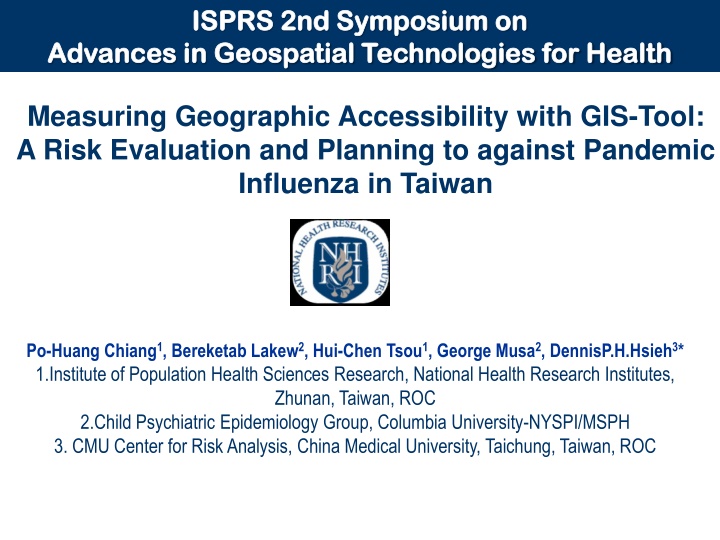 Geographic Accessibility in Health Care Planning