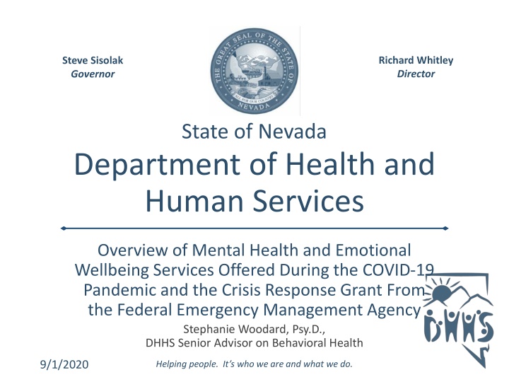 Mental Health Services and Crisis Response in Nevada During COVID-19 Pandemic
