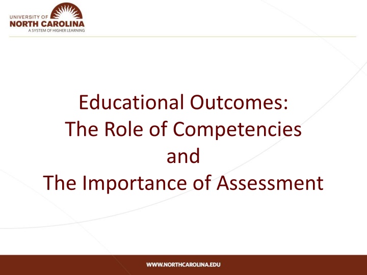 Role of Competencies in Educational Outcomes