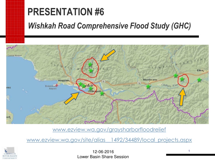 Wishkah Road Comprehensive Flood Study Project Overview