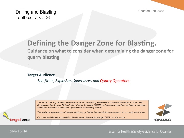 Defining the Danger Zone for Quarry Blasting
