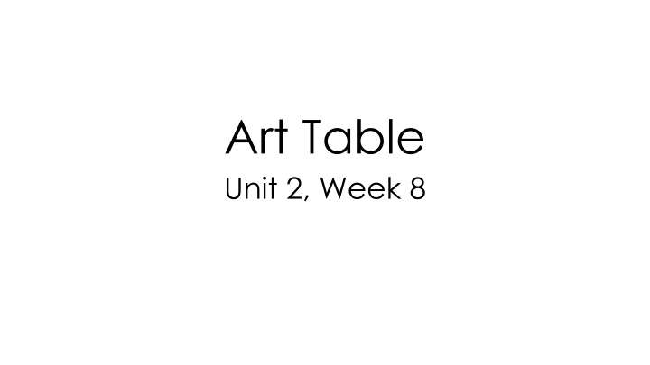 Art Table Unit 2 Week 8 - Wolves in Nature