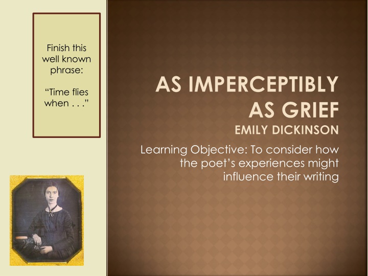 Emily Dickinson's Life and Creativity