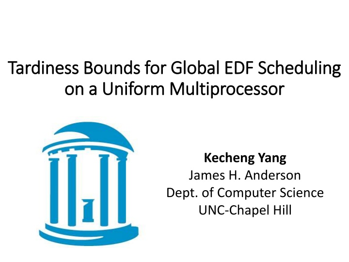 Bounds for Global EDF Scheduling on Uniform Multiprocessors