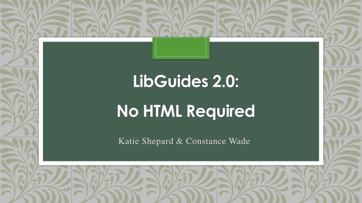 LibGuides 2.0 and East Georgia State College