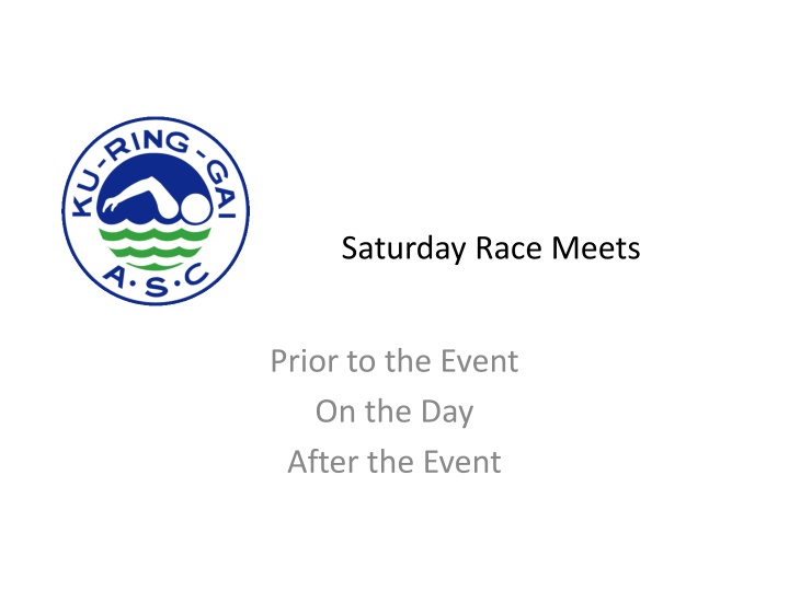 Swimming Race Event Operations
