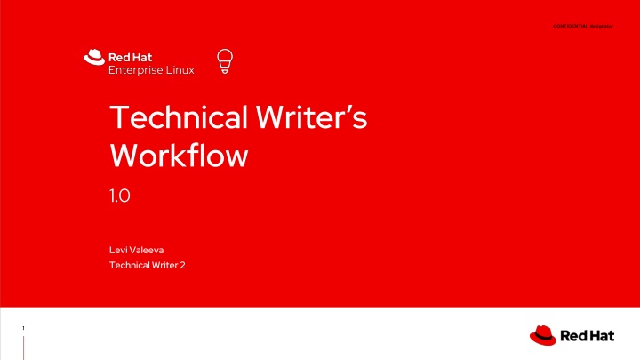 Technical Writer’s Workflow