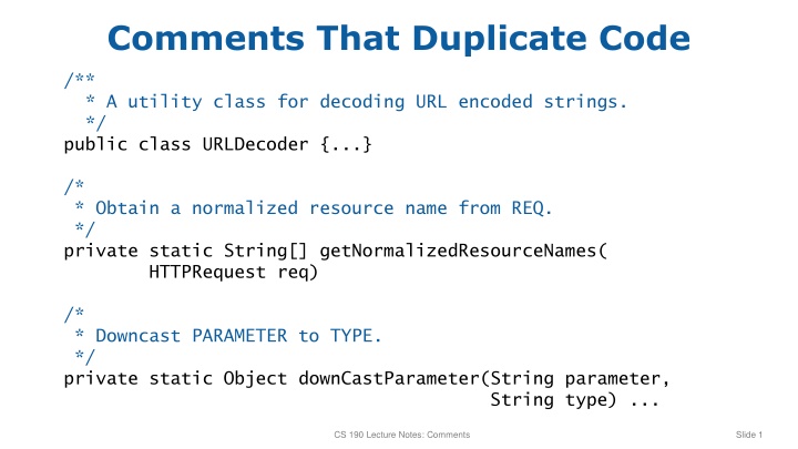 Decoding URL Encoded Strings Utility Class
