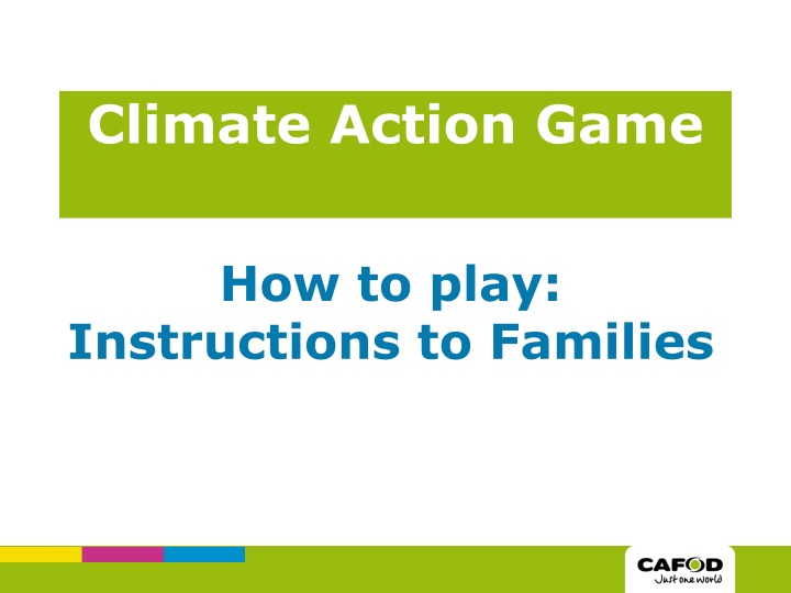 Climate Action Game Instructions for Families