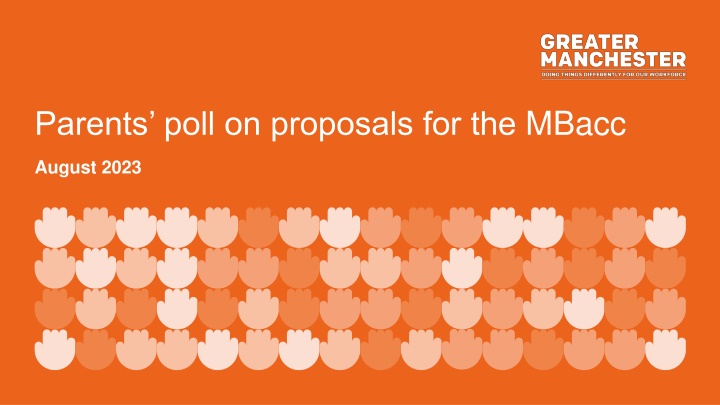 Parents' Poll on MBacc Proposals August 2023