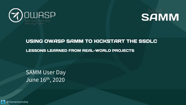 Kickstarting SSDLC with OWASP SAMM: Real World Lessons
