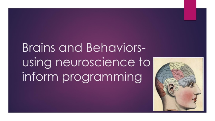 Supporting Student Behavior Through Neuroscience