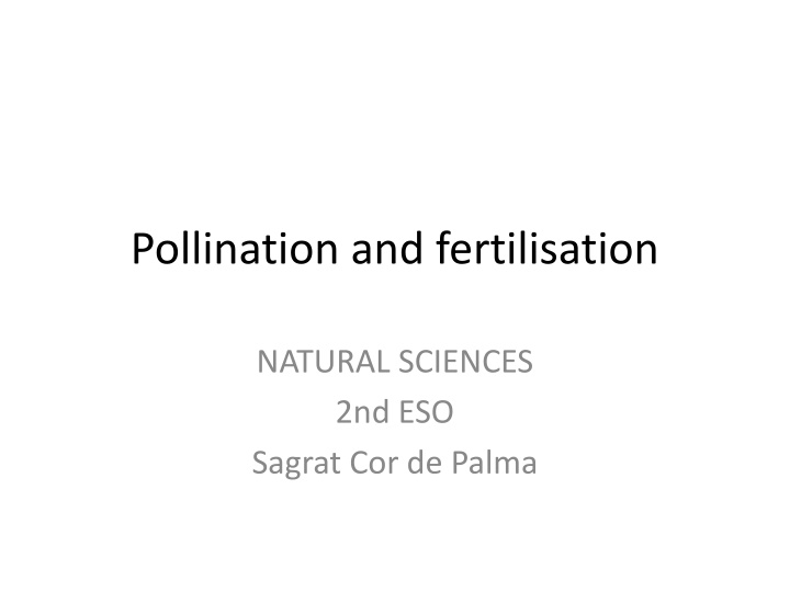 Pollination: Natural Process in Ecosystem