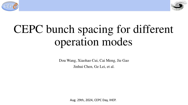 CEPC Bunch Spacing and Frequency Requirements for High-Energy Collider Operations