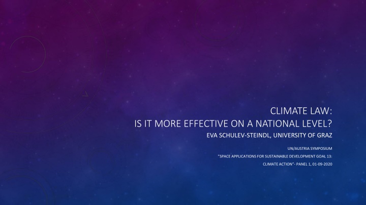 Effectiveness of National vs. International Climate Law