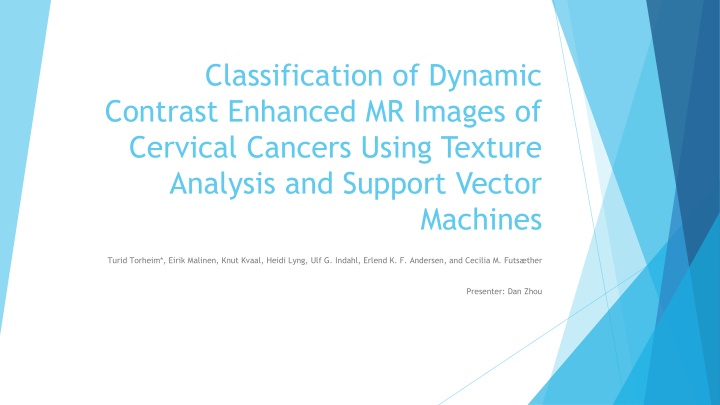 Predicting Treatment Outcome in Cervical Cancer Using Texture Analysis and SVM