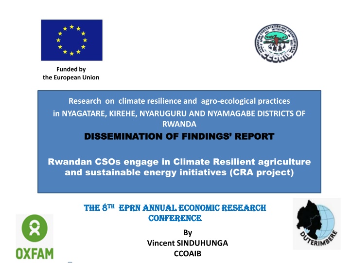 Research on Climate Resilience and Agro-ecological Practices in Rwanda