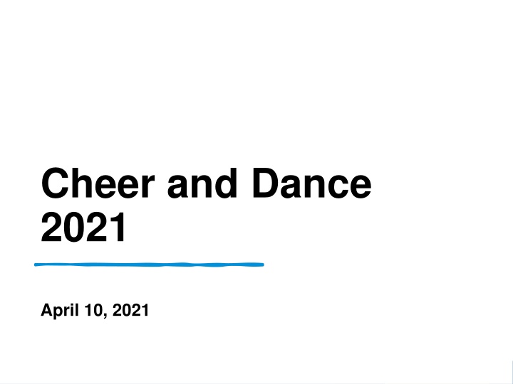 Confidential Information on Cheer and Dance Events, Certifications, and Guidelines