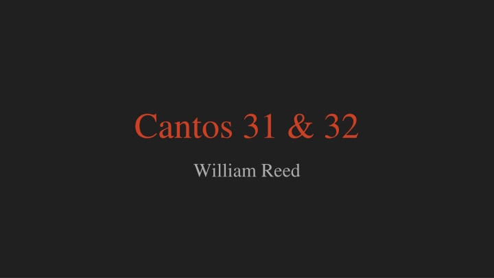 Dante's Journey Through Hell with Virgil: Cantos 31 & 32