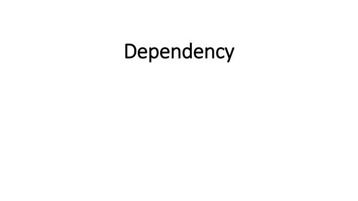 Dependency in Program Transformations