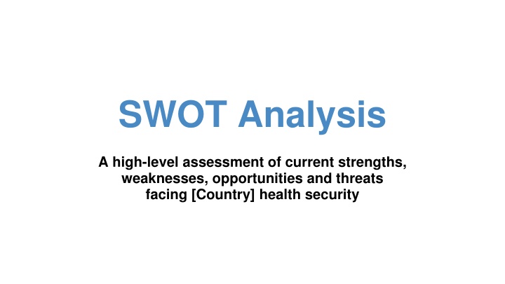 SWOT Analysis