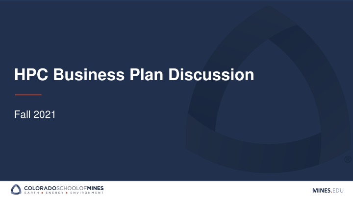HPC Business Plan Discussion