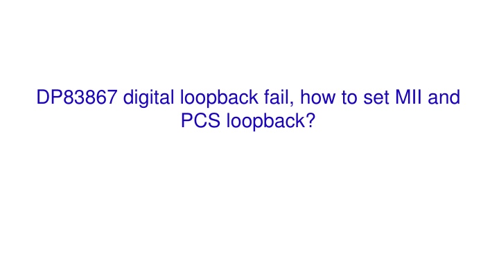 Troubleshooting Digital Loopback Failures in DP83867 Ethernet Boards