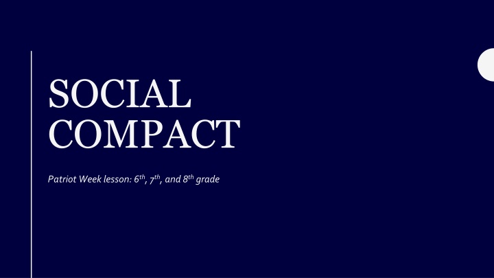 Social Compact in Civics Education