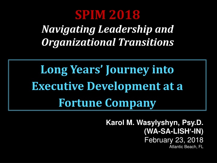 Navigating Leadership and Organizational Transitions: A Journey into Executive Development