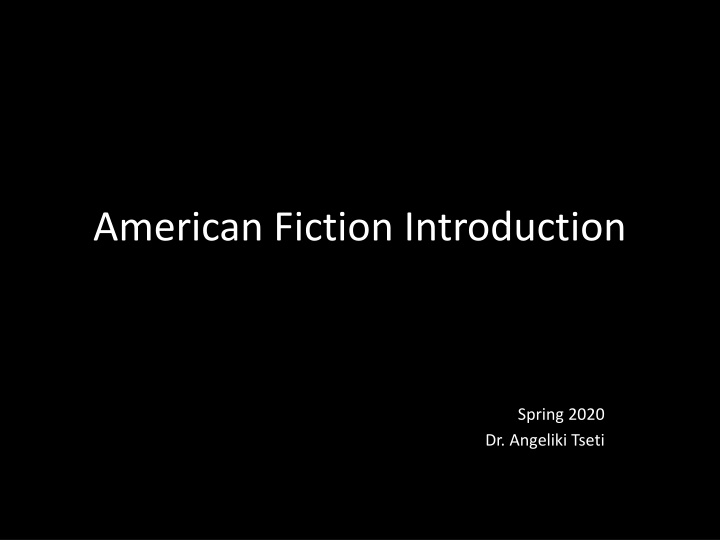 American Fiction: The Journey Through Literary Periods