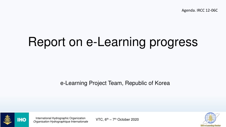 Progress Report on e-Learning Project Team