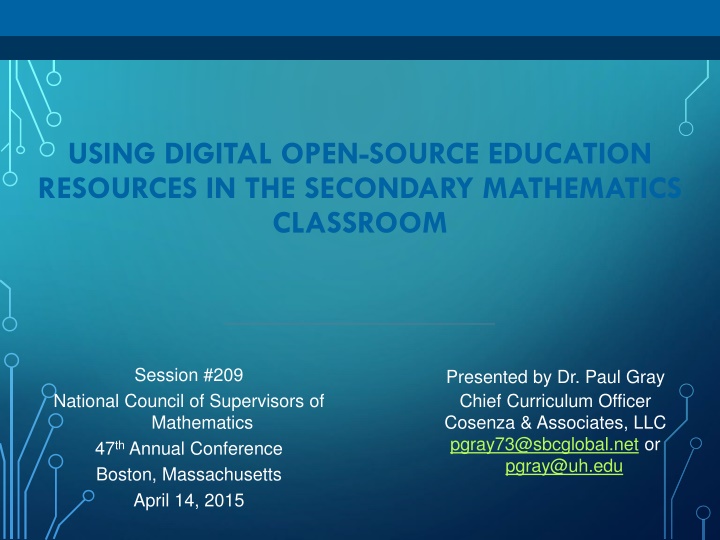 Utilizing Digital Open-Source Education in Mathematics Classroom