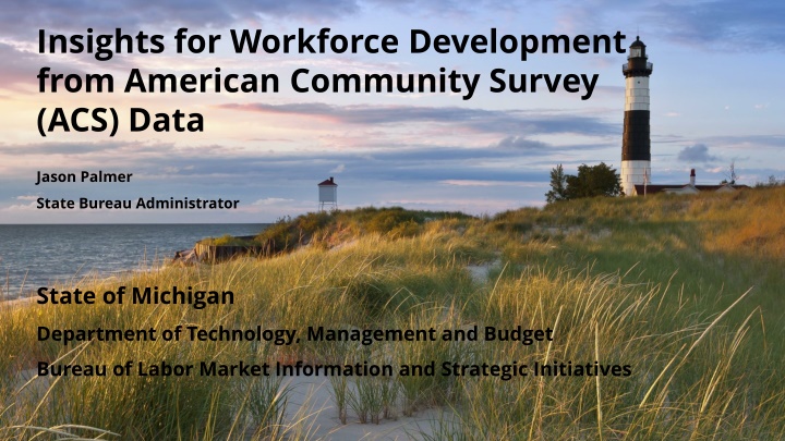 Insights for Workforce Development from Michigan ACS Data Analysis