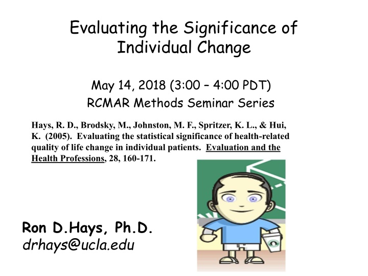 Evaluating Significance of Individual Change in Health-related Quality of Life
