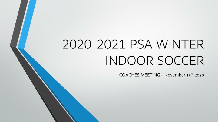 Winter 2020-2021 PSA Soccer Coaches Meeting