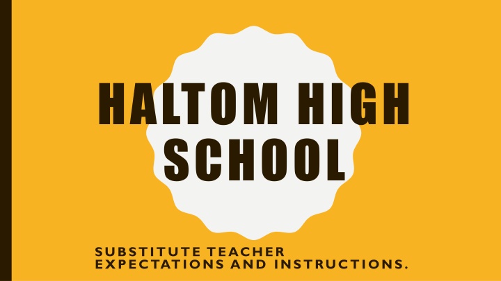 HALTOM HIGH  SCHOOL