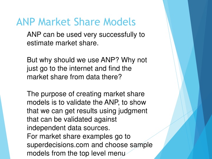 ANP Market Share Models