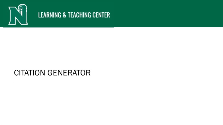 CITATION GENERATOR