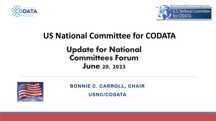 USNC/CODATA - Connecting Data and People for Science Advancement