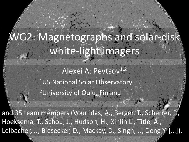 Research on Solar Imaging and Magnetography