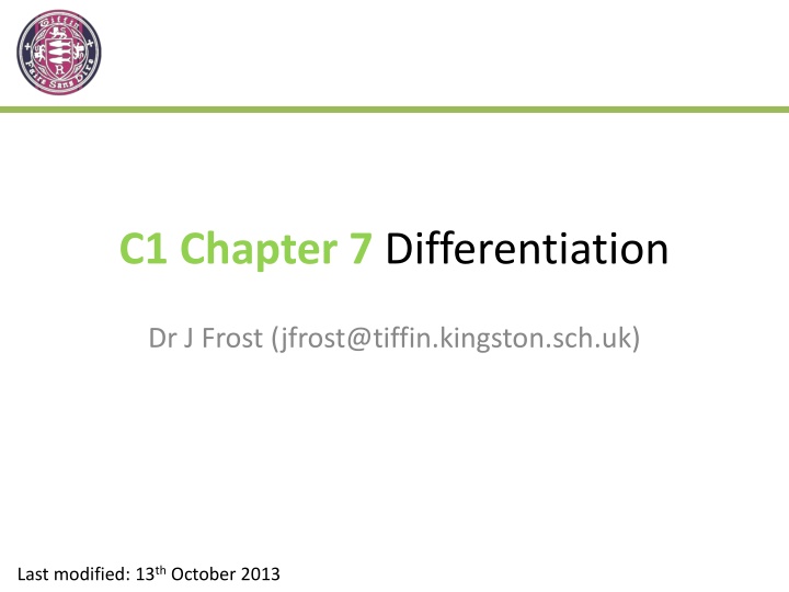 Differentiation Concepts in Mathematics
