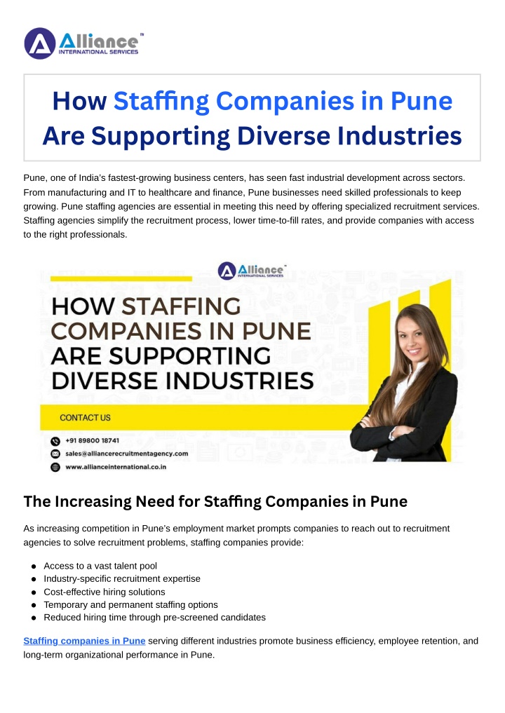 how sta ng companies in pune are supporting n.w
