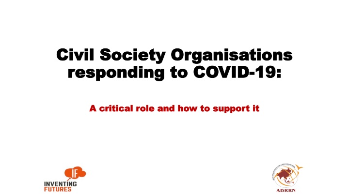 Role of Civil Society Organizations in COVID-19 Response