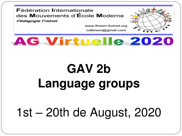 General Assembly Language Groups Participation