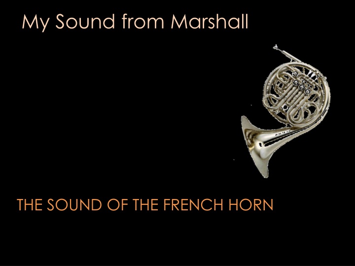 My Sound from Marshall