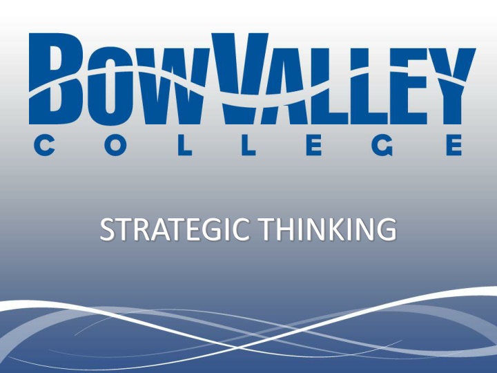 STRATEGIC THINKING