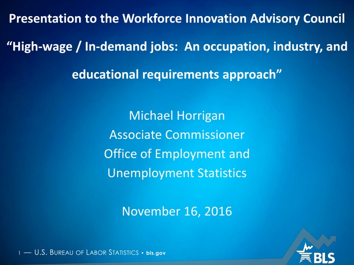 High-wage/In-demand Jobs Analysis