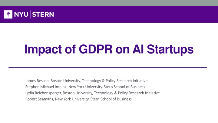 Impact of GDPR on AI Startups: Surveys, Challenges & Compliance