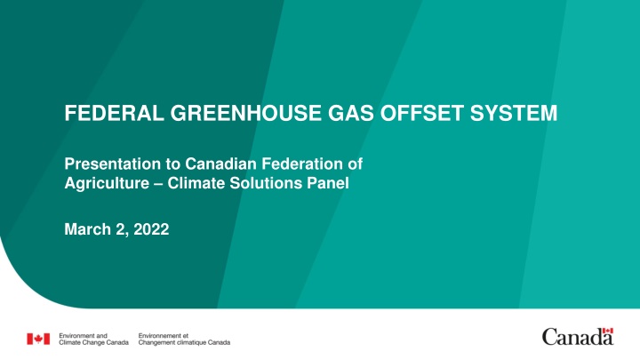 Federal Greenhouse Gas Offset System Overview