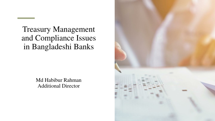 Treasury Management and Compliance Issues in Bangladeshi Banks
